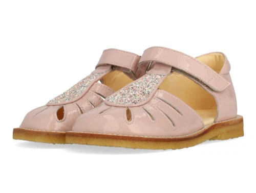 Angulus sandal rosebud med glimmerdråbe